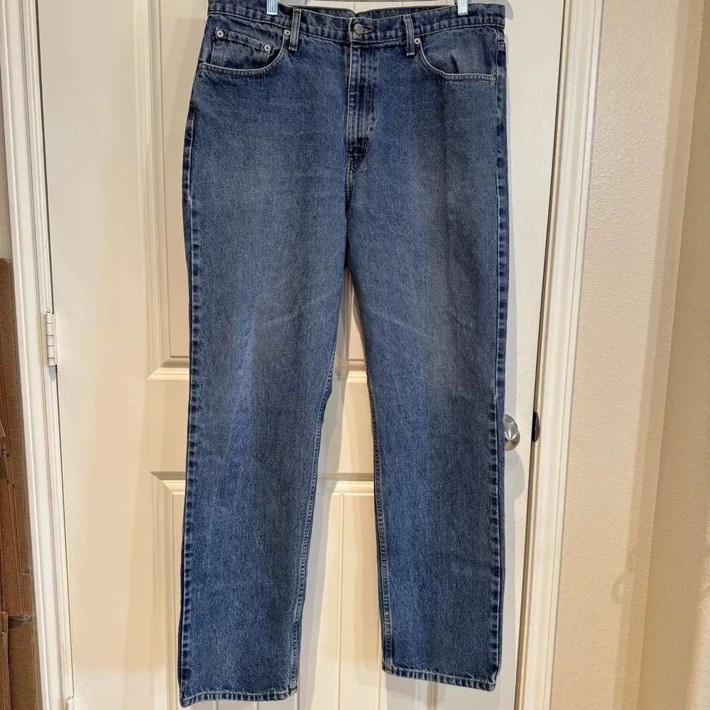 Polo Jeans Co Ralph Lauren 38x34 Relaxed Blue Denim Jeans Mens Classic‎ Fit
